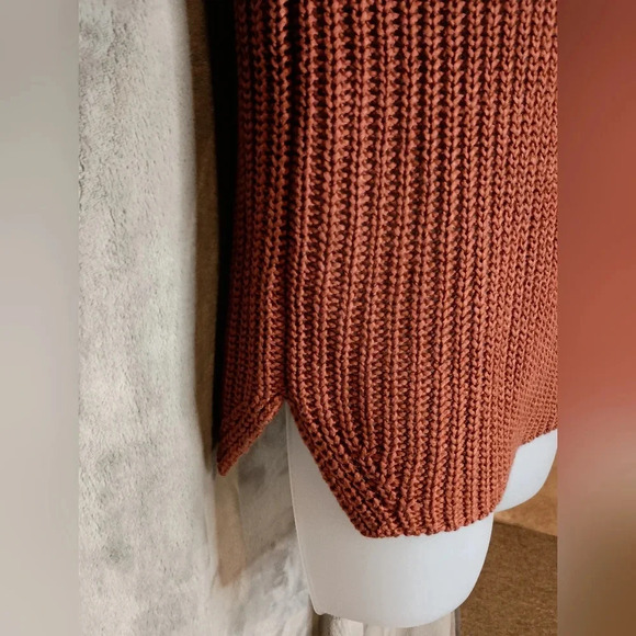 TRIBAL JEANS caramel brown knit sweater (#962) - Picture 6 of 6